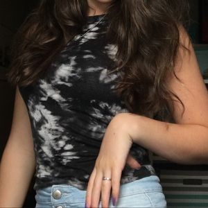 Tie dye halter tank
